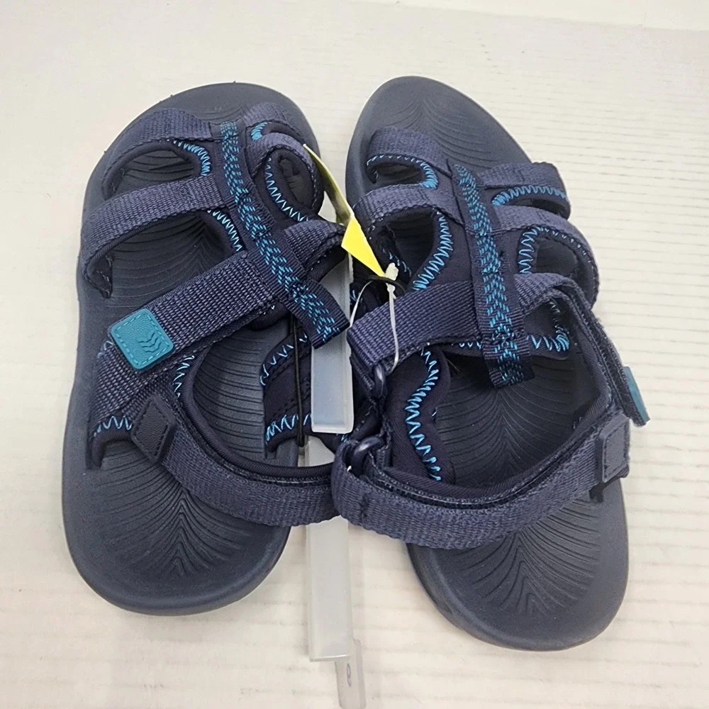 All in Motion Lumi Sandals Kids 6 Navy Blue Recycled‎ Strappy Sporty Hiking NWT